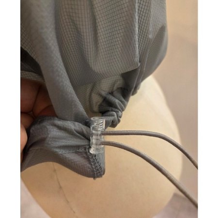 줄 배색 스트링 집업점퍼