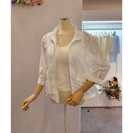 나일론 스트링 집업 점퍼