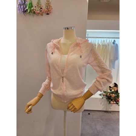 썸머 후드 집업 가디건