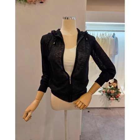 썸머 후드 집업 가디건