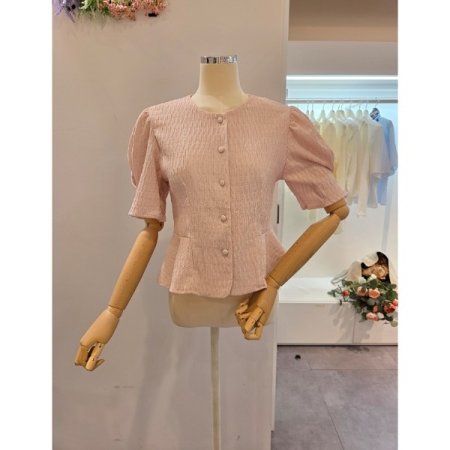 퍼프 에이라인 블라우스