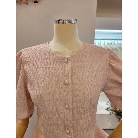 퍼프 에이라인 블라우스