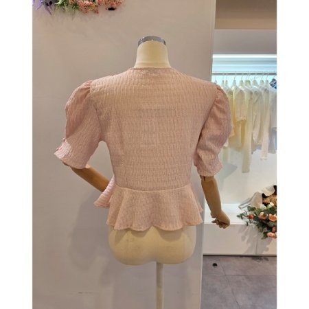 퍼프 에이라인 블라우스