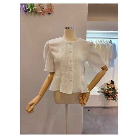 퍼프 에이라인 블라우스