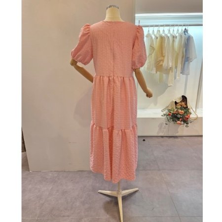 퍼프소매 캉캉 원피스