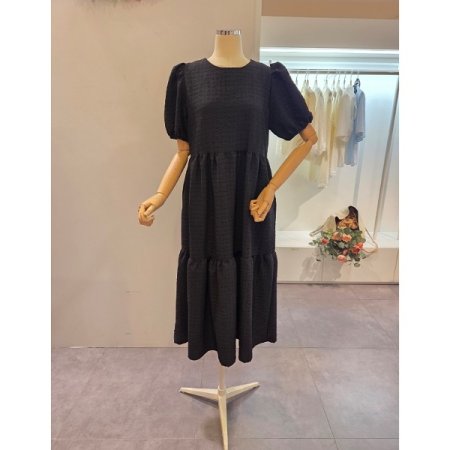 퍼프소매 캉캉 원피스