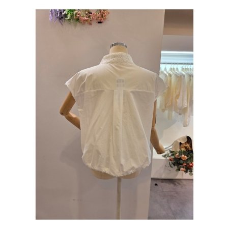 꽃 레이스 스트링 블라우스