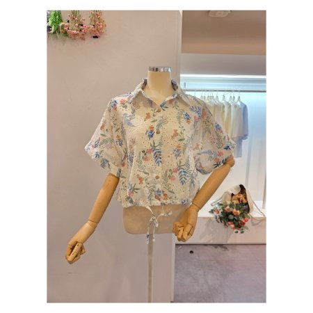 루즈핏 펀칭 카라 셔츠