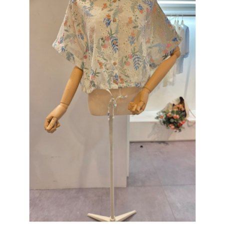 루즈핏 펀칭 카라 셔츠