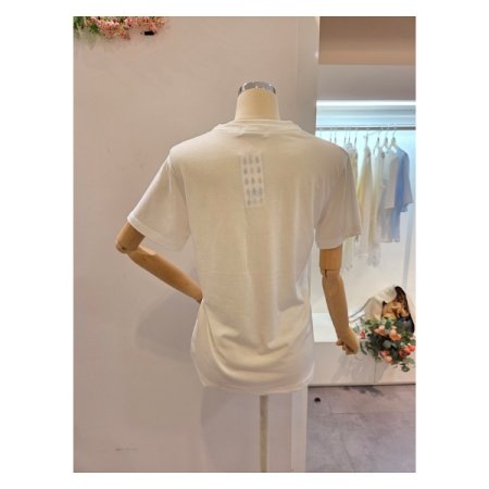 브이넥 기본 티셔츠