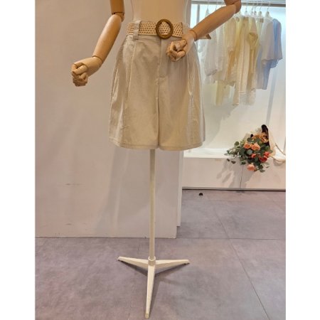 썸머 핀턱 반바지 벨트 세트