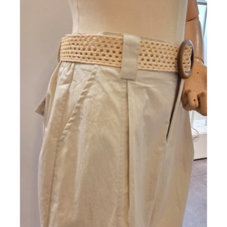 썸머 핀턱 반바지 벨트 세트