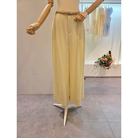 투턱 와이드 팬츠 벨트 세트