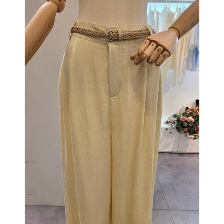 투턱 와이드 팬츠 벨트 세트