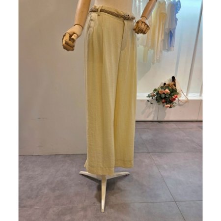 투턱 와이드 팬츠 벨트 세트