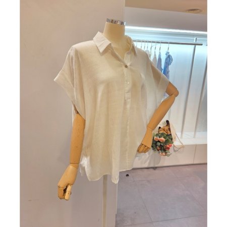 가오리핏 카라 블라우스