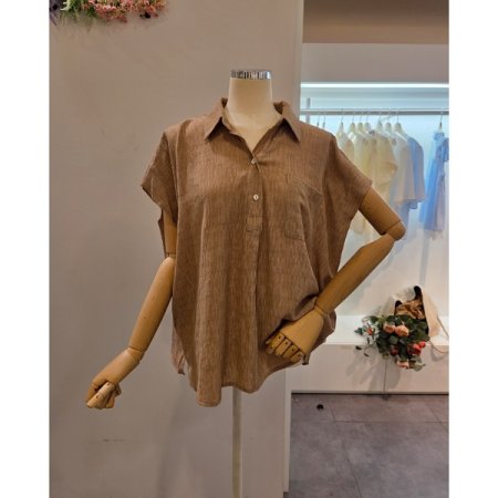 가오리핏 카라 블라우스