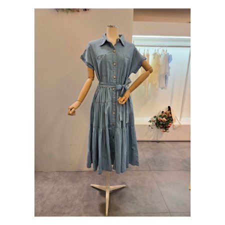 카라 청 캉캉 원피스