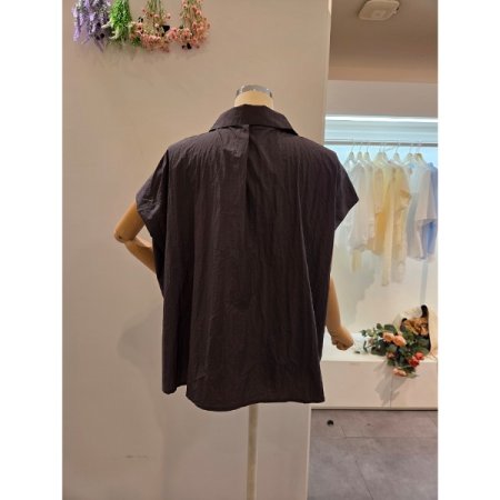 루즈핏 무지 카라 셔츠