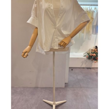 언발 루즈핏 카라 셔츠