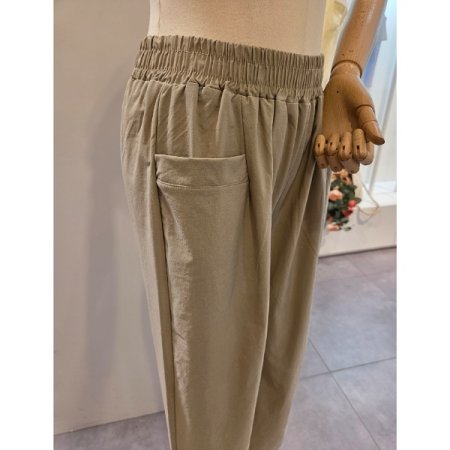 양 포켓 밴딩 팬츠