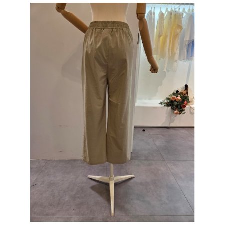 양 포켓 밴딩 팬츠