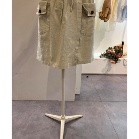 양포켓 밴딩 치마바지