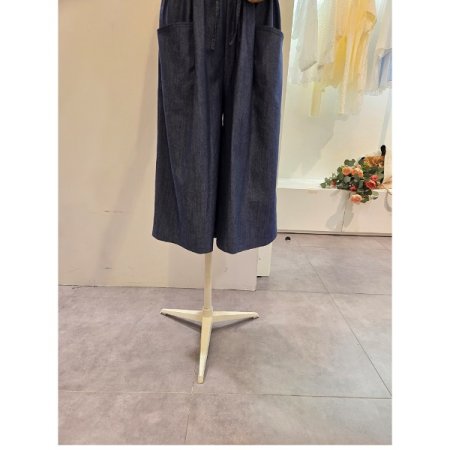 와이드 포켓 밴딩 팬츠