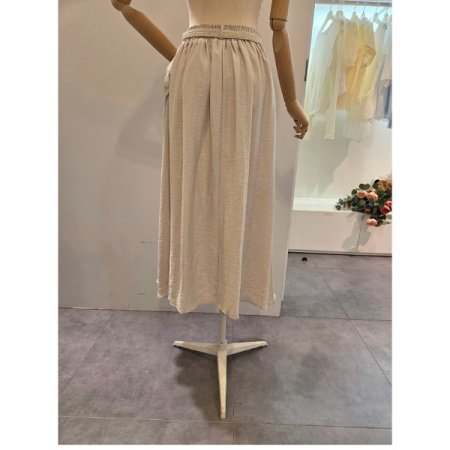 단추 장식 스커트 벨트 세트