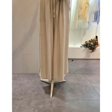 밴딩 핀턱 와이드 팬츠