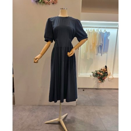 양 허리 포인트 원피스