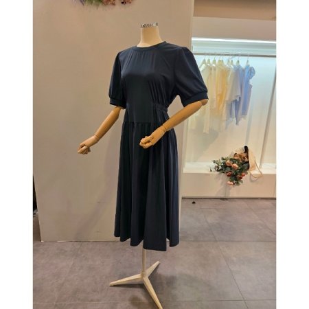 양 허리 포인트 원피스