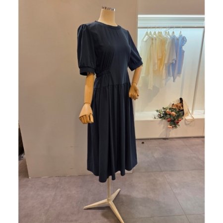 양 허리 포인트 원피스