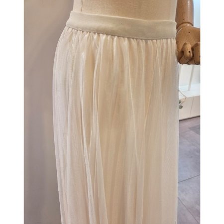 밴딩 무지 샤 스커트