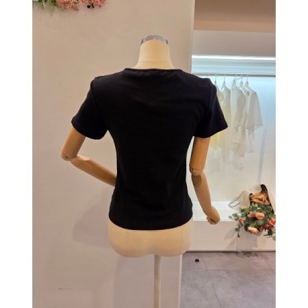 트임 셔링 포인트 티셔츠