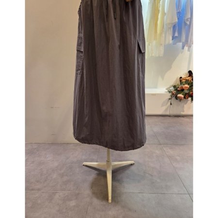 카고 포켓 밴딩 스커트