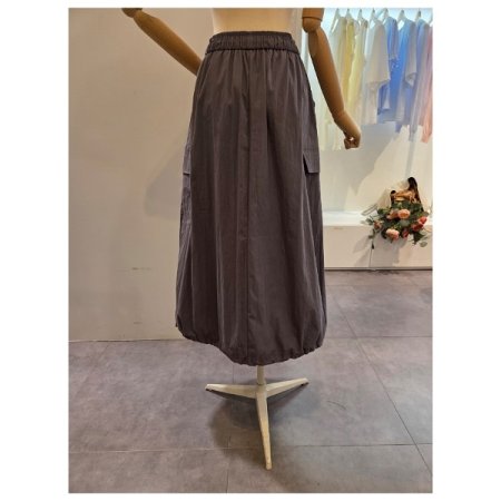 카고 포켓 밴딩 스커트