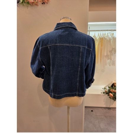 양 포켓 숏 데님 자켓