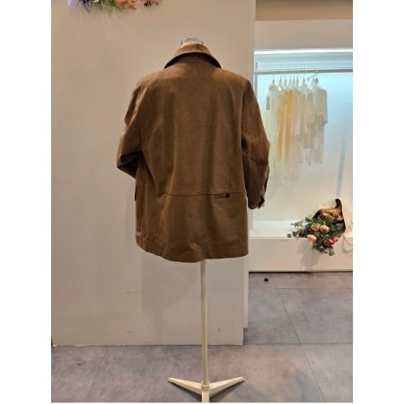 카라 비조 스웨이드 하프자켓