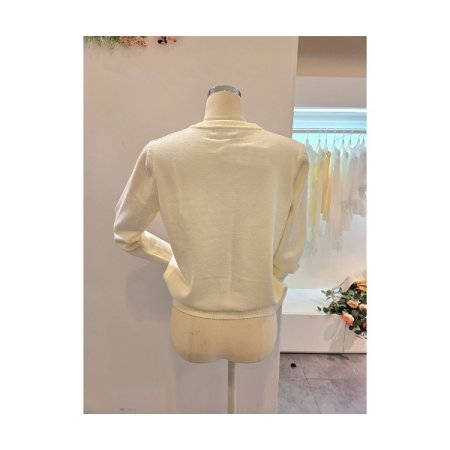 스카프 하트자수 가디건