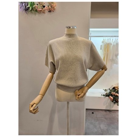 루즈핏 무지 반목 니트