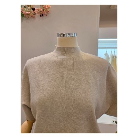 루즈핏 무지 반목 니트