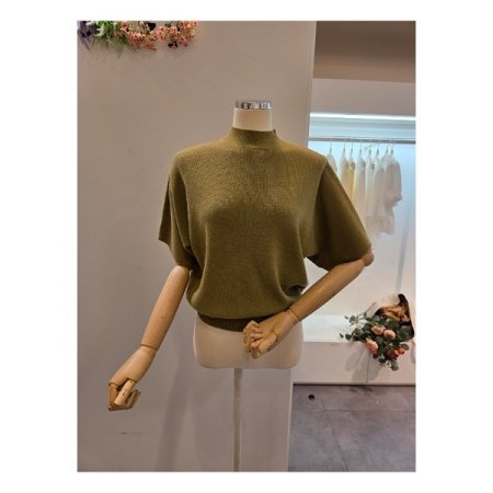 루즈핏 무지 반목 니트