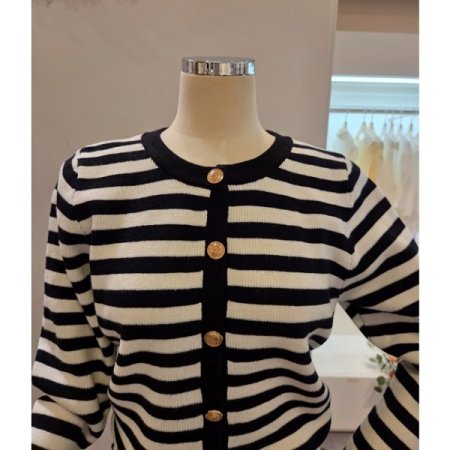 심플 스트라이프 가디건