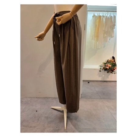 핀턱 밴딩 무지 팬츠