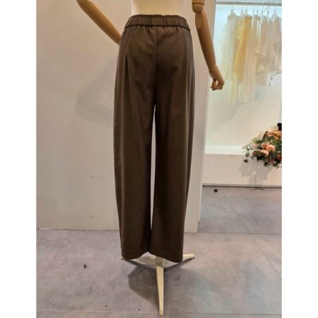 핀턱 밴딩 무지 팬츠