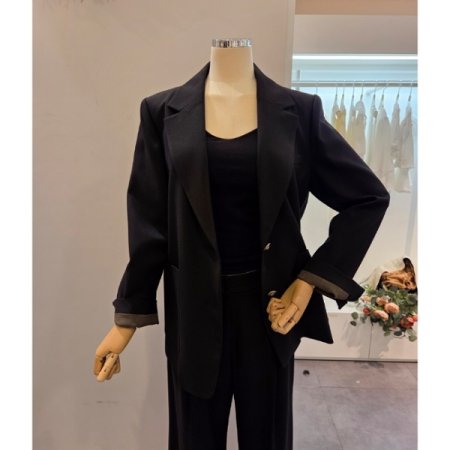 투버튼 카라 자켓