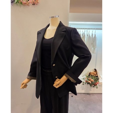 투버튼 카라 자켓