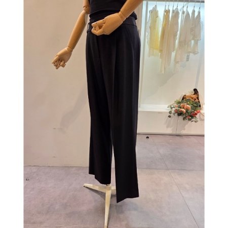 핀턱 비조 와이드 슬랙스