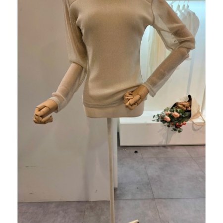 글리터 시스루 티셔츠